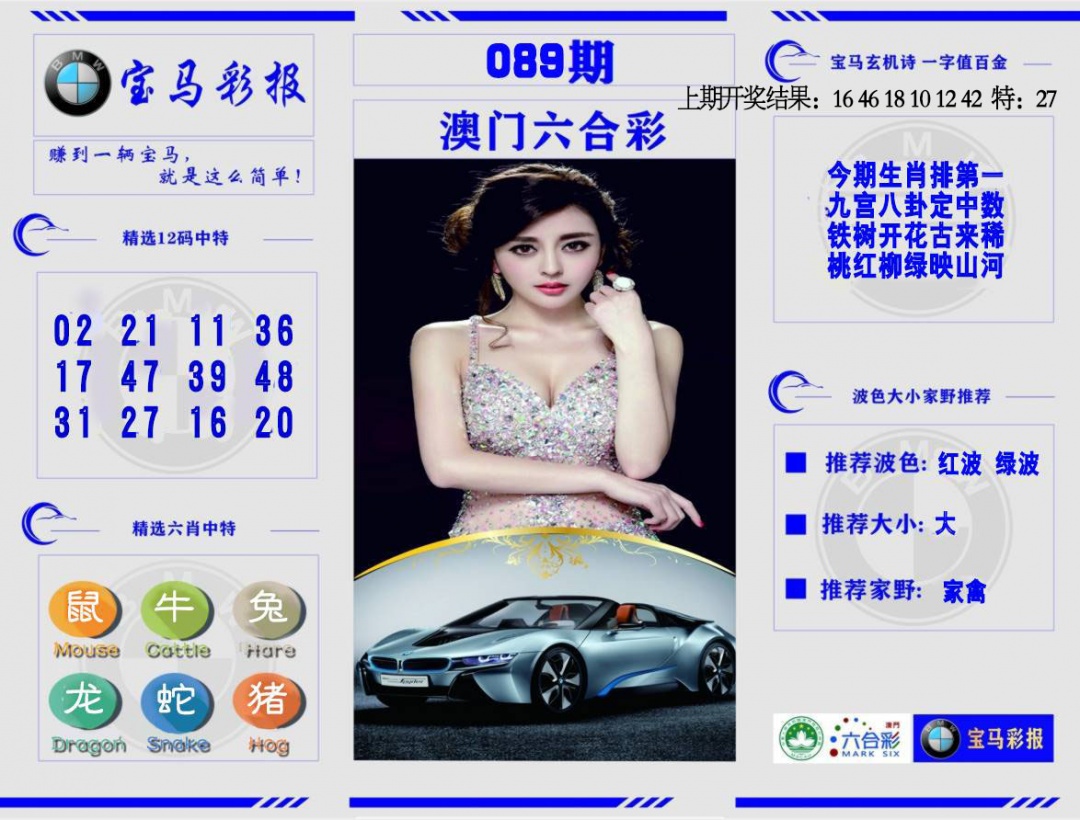 089期宝马彩报[图]